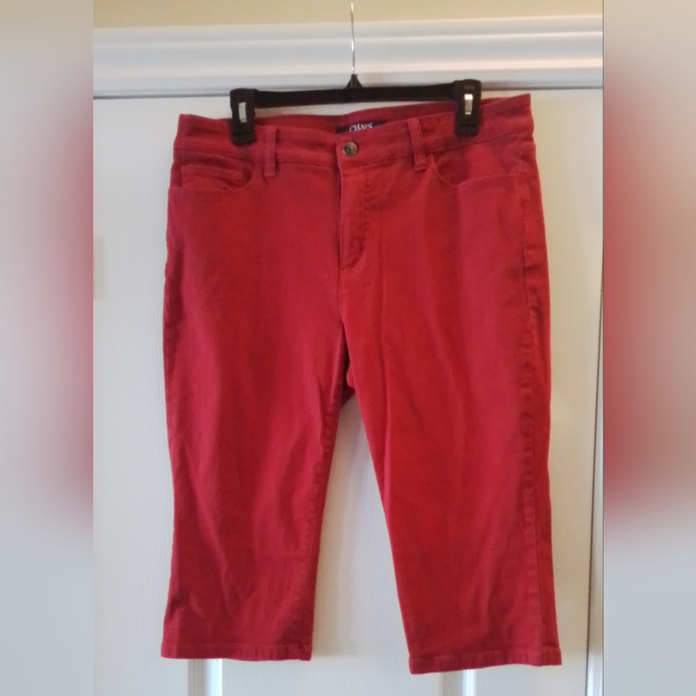 Chaps Women's Amalfi Red Below The Knee Pants
